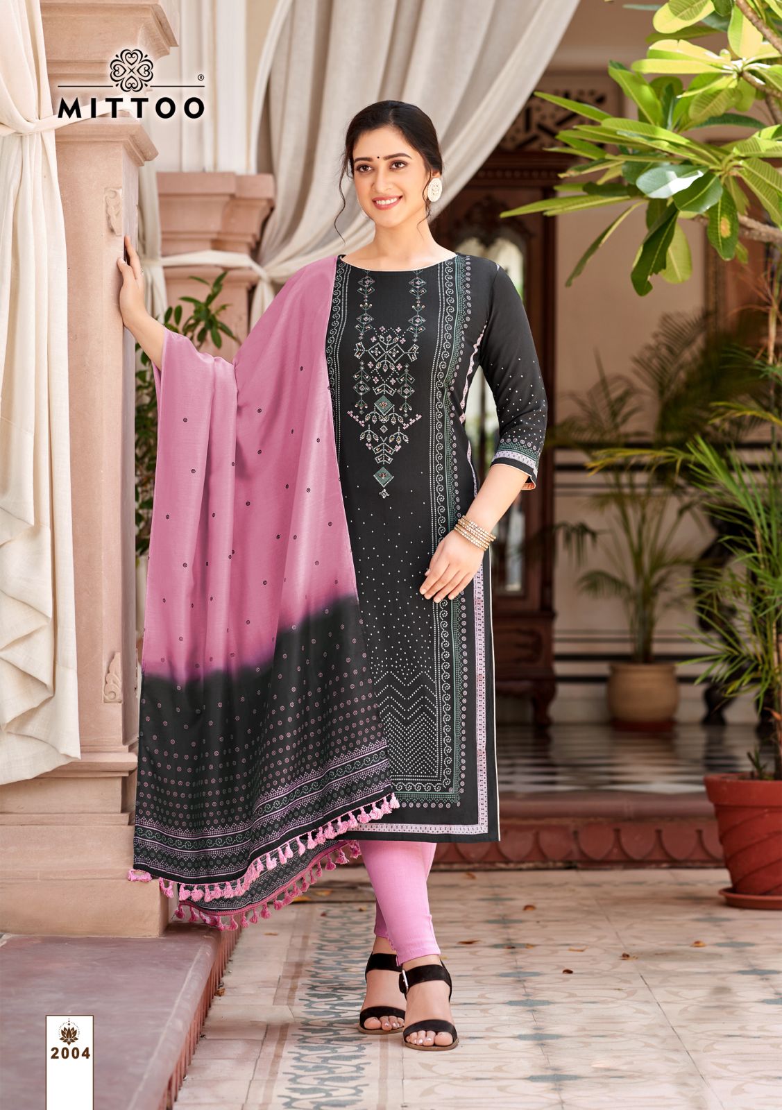Sofia By Mittoo 2001 To 2004 Rayon Printed Kurti With Bottom Dupatta Wholesale Shop In Surat
